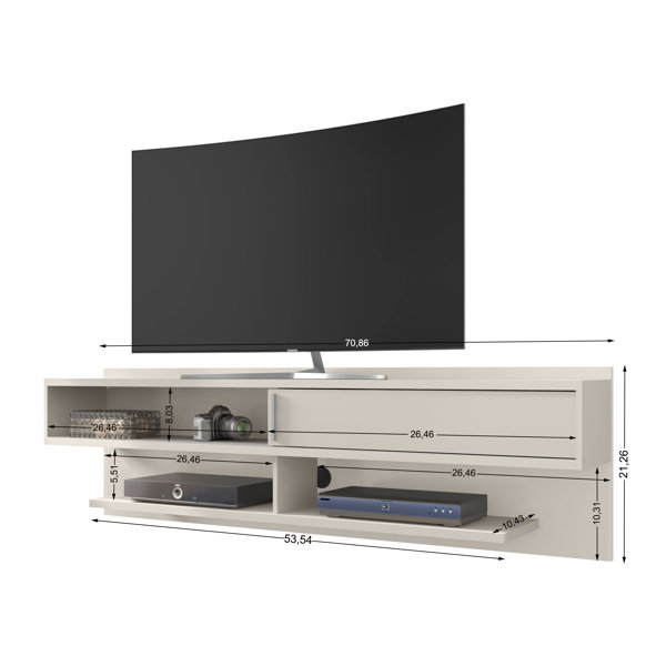 Orren Ellis Boulton Floating TV Stand for TVs up to 88" & Reviews